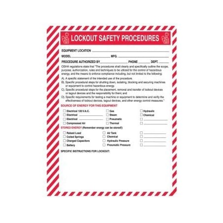 Accuform LOCKOUT PROCEDURE STATION FBKSS144 FBKSS144
